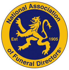 Logo for the National Association of Funeral Directors (U.K.)